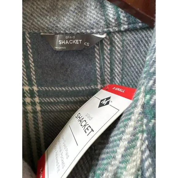 Member's Mark Women's Shacket, Light Blue Plaid, Size XSmall - Picture 4 of 14